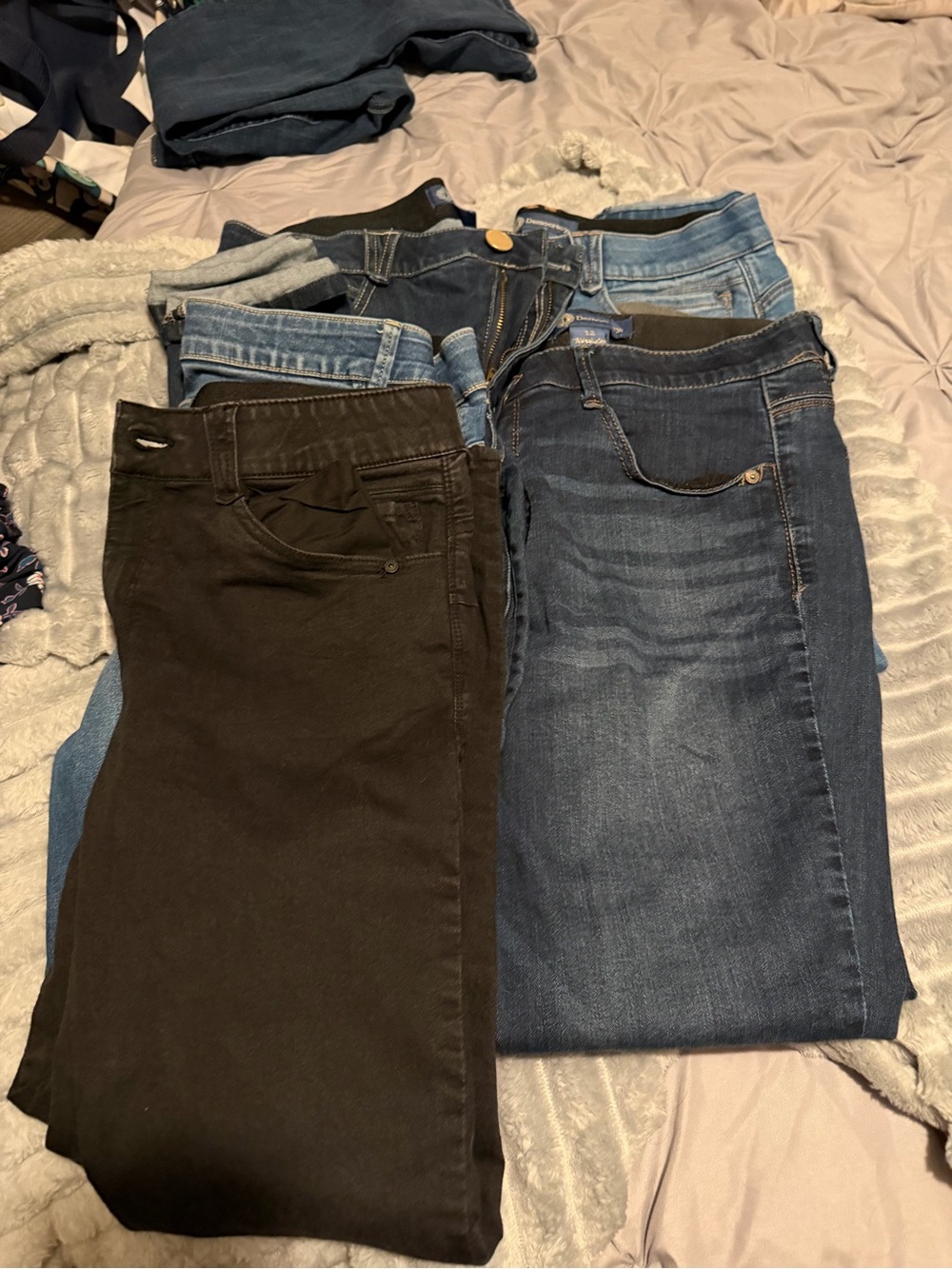 Democracy Women’s Black and Blue Jeans Pack - Classic Stretch Denim